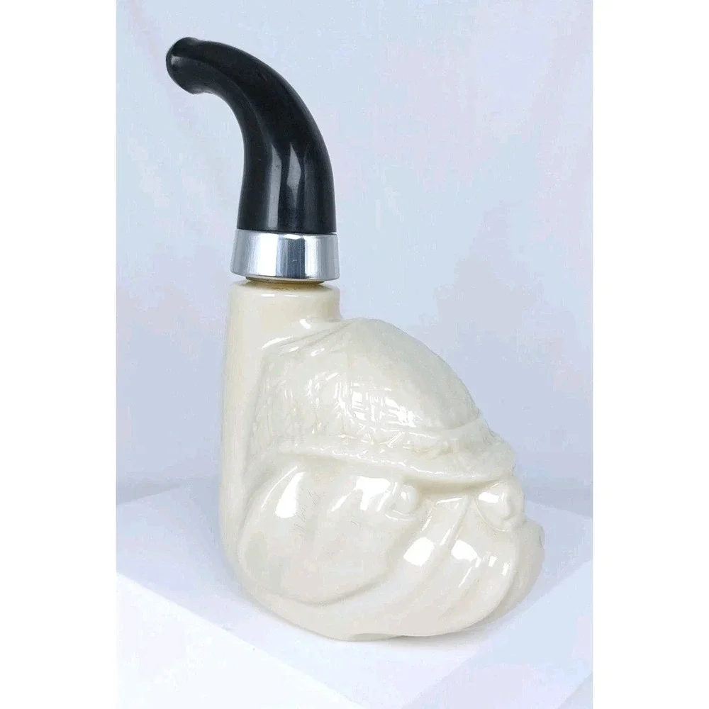 Vintage Avon Bulldog Pipe Wild Country Aftershave Cologne‎ Glass Bottle Only